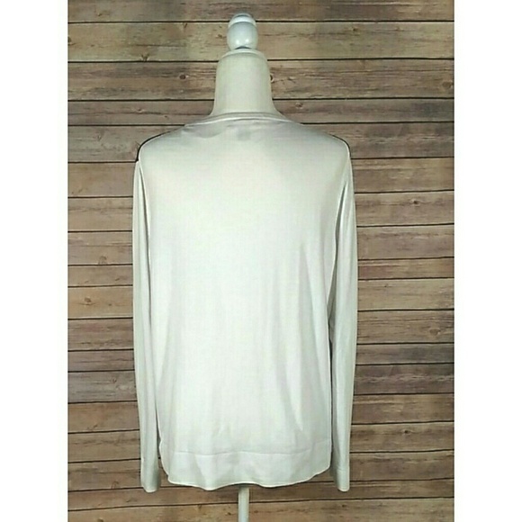 Tommy Hilfiger black white long sleeves scoop neck polka dot sweater women's XL - Picture 4 of 7